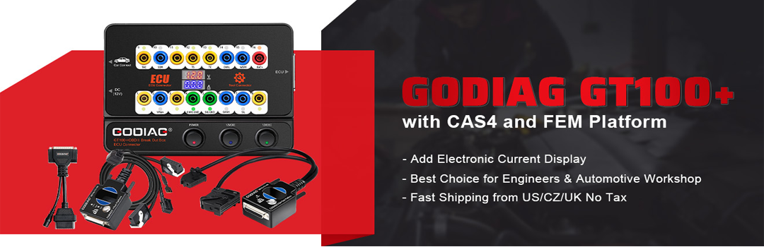 GODIAG GT100 Breakout Box ECU Tool with BMW CAS4 and FEM Platform