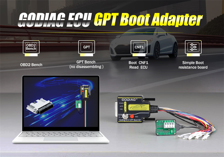how to use godiag ecu gpt boot adapter 1